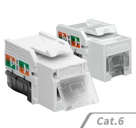 Кристаллический разъем Cat 6 90-градусный UTP с 8P8C RJ45 - Cat.6 UTP 90 градусов 110 кристаллический разъем 8P8C 90° сетевой разъем