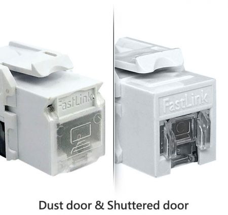 Connecteur UTP RJ45 Cat6 Punch Down avec porte anti-poussière et porte obturée Catégorie 6