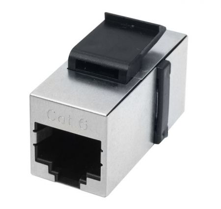RJ45 CAT6 Modular Shielded Straight-Through In-Line Coupler