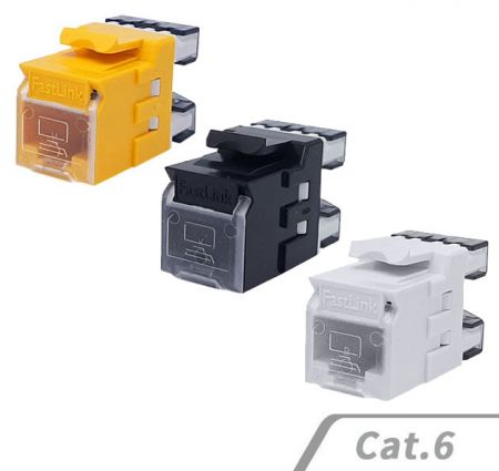Keystone Jack 180 Degree UTP Multi-Color