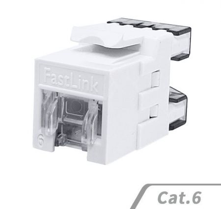 Cat.6 UTP 非遮蔽式180度 內推式防塵門