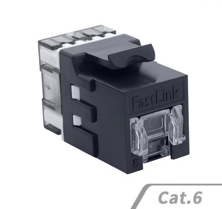 180°資訊插座,黑色