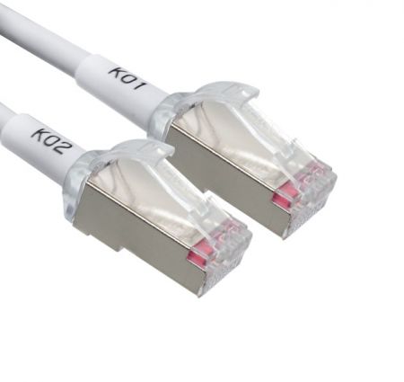 Connecteur RJ45 blindé pré-terminé Cat6A vers RJ45