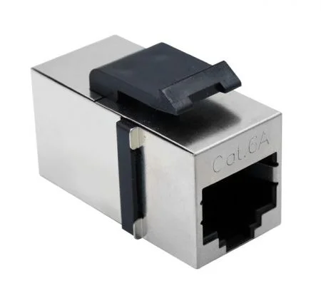 Cat 6A FTPメス-to-メス RJ45キーストーンカプラー - カテゴリ6A FTPメス-to-メス RJ45キーストーンジャック