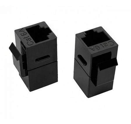 Schwarzer Cat.6A ungeschirmter RJ45 Ethernet Keystone Jack Koppler
