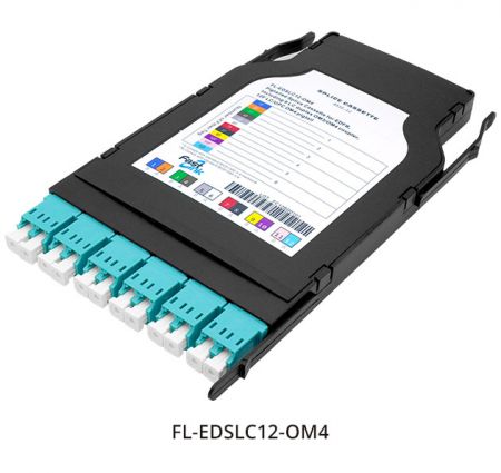 Cassette de empalme de fibra óptica de alta densidad OM4 12LC para EDFR