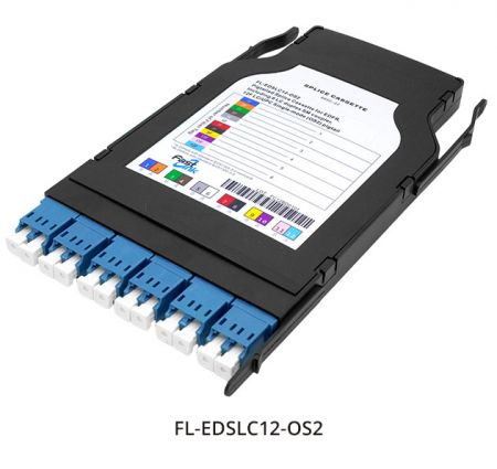 Cassette de empalme de fibra óptica de alta densidad OS2 12LC para EDFR