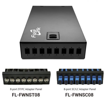 opciones de panel de adaptadores ST/FC y SC/LC