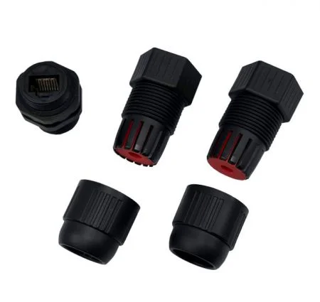 Penyambung Rangkaian Tahan Air RJ45, Penyambung Kabel Betina ke Betina