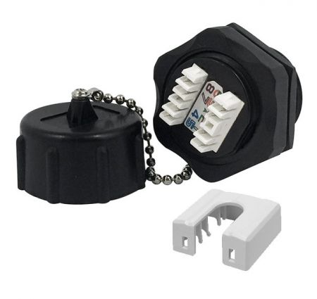 180 Degree Water Resistant Keystone Jack with Dust Cover