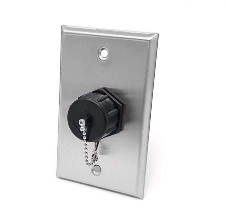 Placa frontal de acero inoxidable IP44 a prueba de agua con conector Keystone instalado