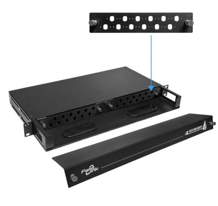 Armario de montaje en rack de 119” 1U 24Puertos (12Puertos ST *2)
