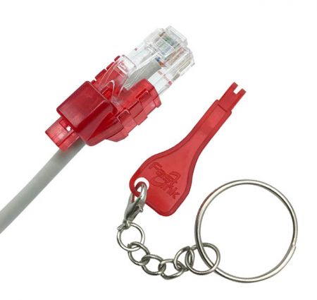 Secure RJ45 Patch Cord Lock Kit - RJ45 Plug Locks and Proprietary Key