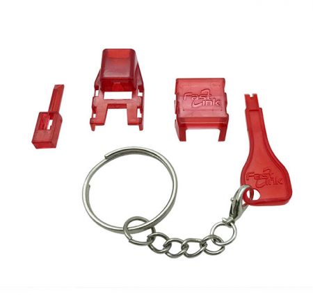 The lockable plug key is equipped with three accessories