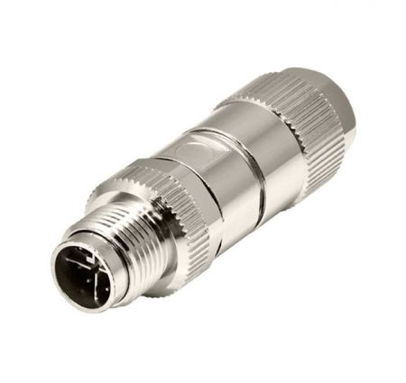 موصل مائي IP67 ذكر دائري M12 X-Code - موصلات دائرية ذكر M12 X-Code