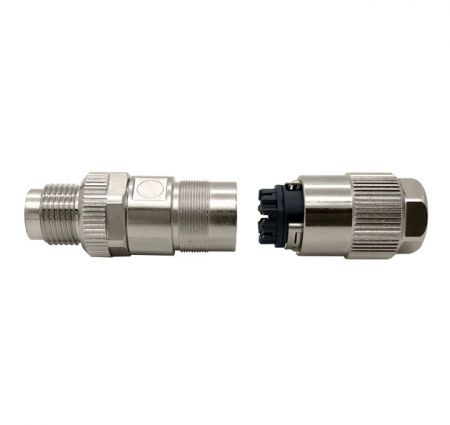 IP67 Shielded M12 8pin Industrial Plug