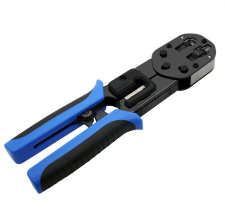 Strumento di crimpatura a pressione verticale innovativo tutto in uno per connettori RJ45