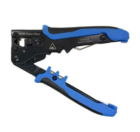 RJ45 穿透式PLUG壓接及剝線