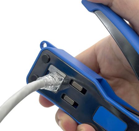 Supports 8P8C Ethernet Cat.5e, Cat6 and Cat6A Easy Pass-through modular plugs