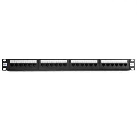 Cat 5e 24-port 1U Unshielded Modular Patch Panel for 19" Racks