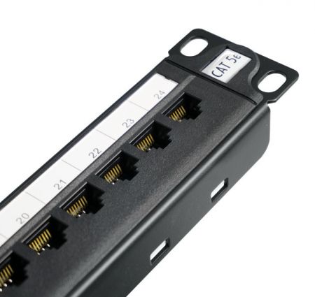 Close Up RJ45 Cat5e and Plastic Window