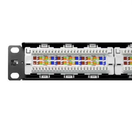 With 8P8C Modular UTP Patch Panel
