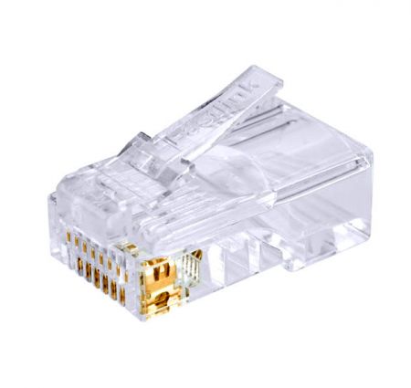 Cat 5e非遮蔽式RJ45水晶頭 - 適用於非屏蔽乙太網路銅纜的 RJ45 Cat.5e 單件式水晶頭