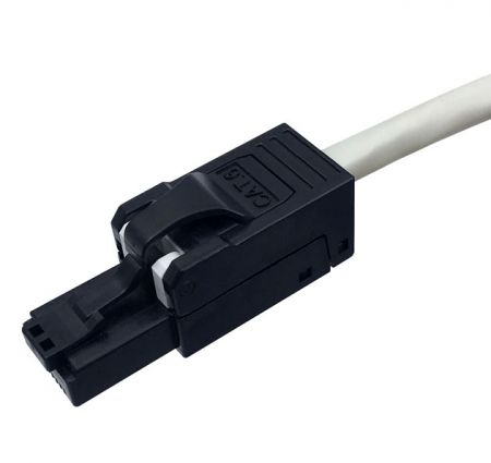 Unshielded Gold Plated Modular Cat.6 Connector for 23 to 26 AWG Network Cable