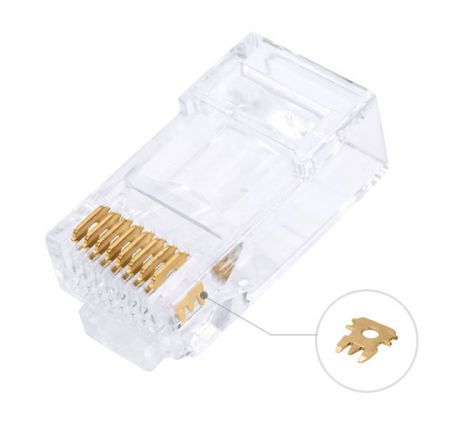 8P8C модульный разъем для неэкранированного кабеля Cat6