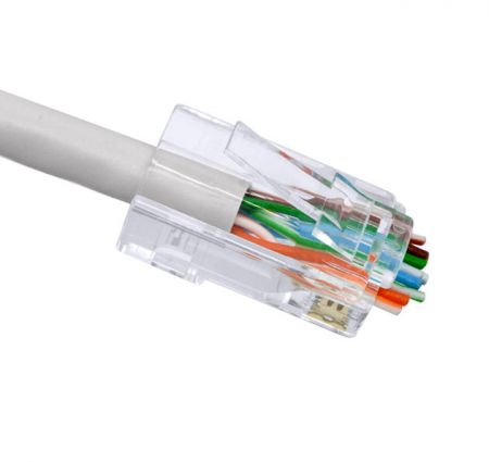 RJ45 Cat6 UTP Pass Through Connector