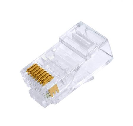 CAT6 RJ45 Unshielded 3-Prong 50μ Gold Plated Connectors