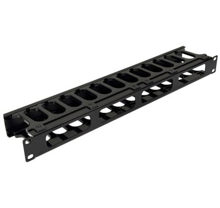 Vista posteriore, Easy-Patch Serie 1U Gestore Cavi per Pannelli Patch da 24 Porte