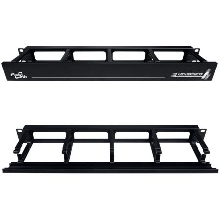 前蓋可向上或下翻轉,線纜整理架