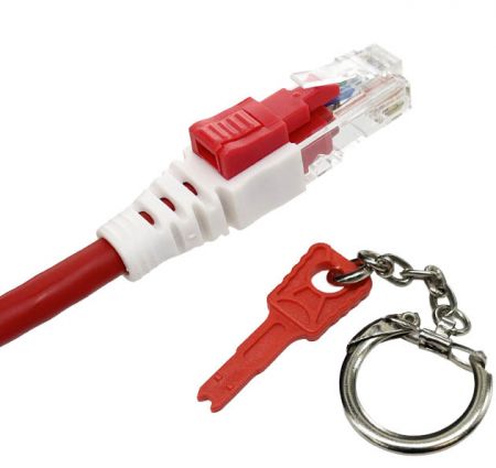RJ45 abschließbares geschirmtes und ungeschirmtes Patchkabel mit einem Entsperrschlüssel - RJ45 abschließbares geschirmtes und ungeschirmtes Patchkabel mit einem Entsperrschlüssel