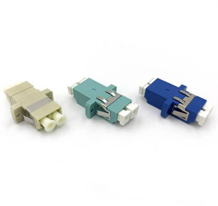 LC Fiber Optic Adapter with Flange