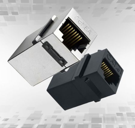 Inline Couplers - RJ 45 Modular Inline coupler with keystone latch