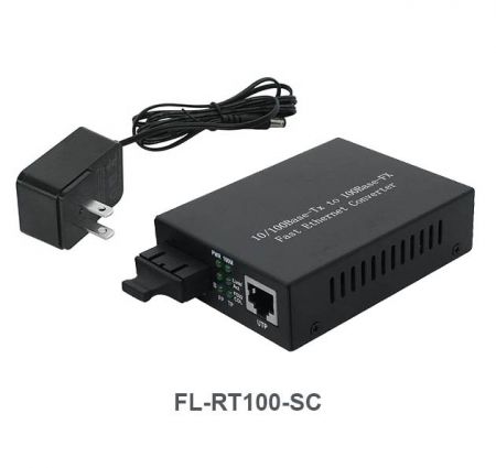 FL-RT100-SC 網路光纖轉換器 10/100Base RJ45 to SC 光纖接頭