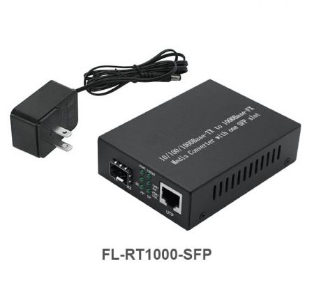 FL-RT1000-SFP 網路媒體轉換器, SFP 插槽