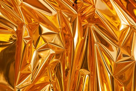 Material de Papel Metalizado Dourado