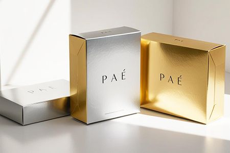 Hộp giấy kim loại vàng & bạc - Hộp giấy kim loại vàng & bạc