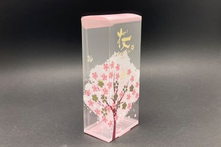櫻花季燙金客製化包裝 - PET盒-櫻花季限定版正面照