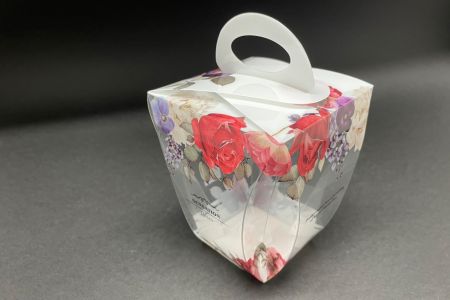 Kosmetische PET-Box mit Träger – konkave Form