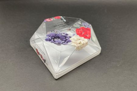 彩妝包裝PET盒-艷麗花朵襯托整體風格