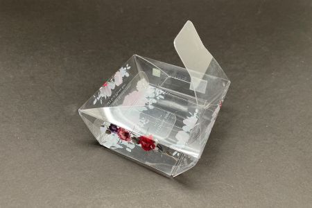 Boîte en plastique cosmétique PET - Panneau supérieur ouvert