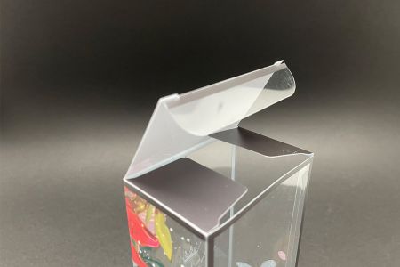 Panel superior de la caja transparente de plástico PET