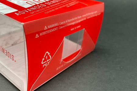 Caixa de plástico PET com fecho de sobreposição Greenleaf - Fundo com fecho Greenleaf