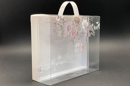 手提透明包裝禮盒訂製 - PET透明盒 保養品禮盒 彩妝禮盒包裝盒訂製