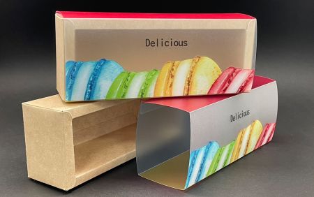 盒身為牛皮材質、盒套可PP霧面