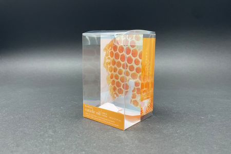 スキンケアボディオイルPET透明ボックス