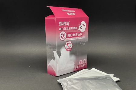 面膜包裝PET透明客製印刷 - 面膜包裝PET透明彩盒印刷